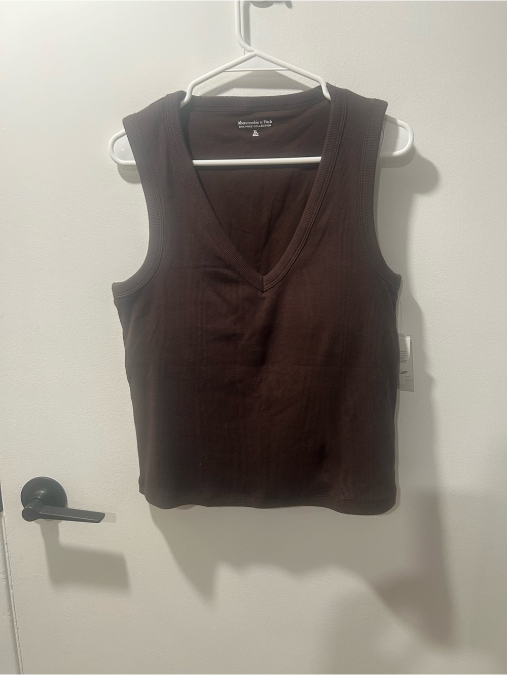 Abercrombie & Fitch Brown Ribbed V-Neck Tank Top – Women’s XL
